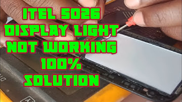 itel 5026  display light solution  !! kepad mobile display light problem solution !!