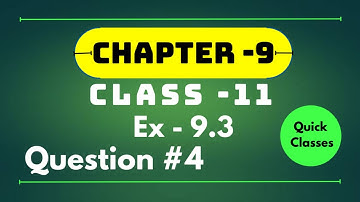 Class 11 Math Chapter 9 || fundamentals of trigonometry || Exercise 9.3 Question no 4 Quick Classes
