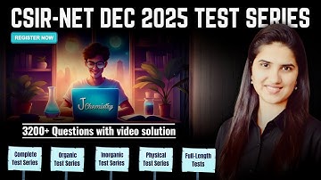 CSIR NET Chemistry Test Series | CSIR NET December 2025 Test Series | J Chemistry Test Series 2025