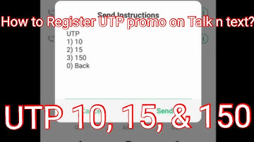 How to Register UTP Promo on Talk n text Using *123# in your Phone | "Smart Network" Philippines