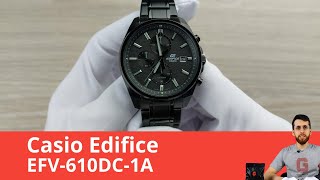 Чёрный и лаконичный / Casio Edifce EFV-610DC-1A