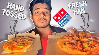 Domino's Pizza Hand Tossed Vs Pan Pizza | Domino's Pizza Comparison Video PART 2