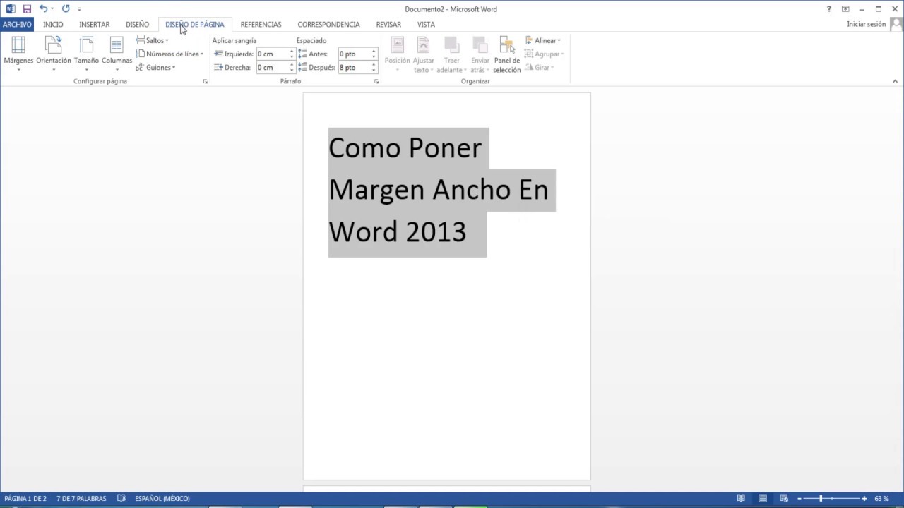 Como Poner El Folio En Horizontal En Word