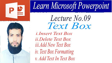How to insert Text Box In MS PowerPoint 2010 Video 09 | JM Series