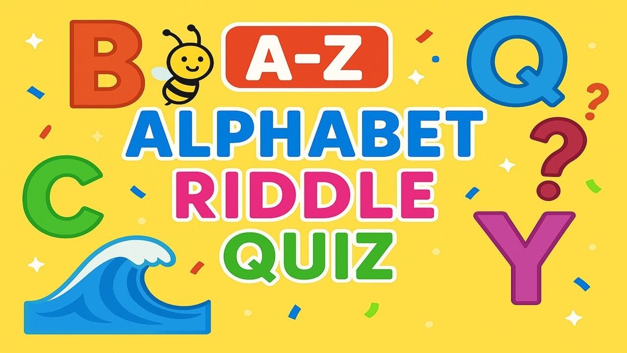 A to Z Alphabet Riddle Quiz for Kids | Fun ABC Learning Game - YouTube