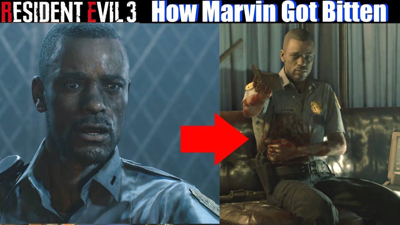 RE3 How Marvin Got Infected - Resident Evil 3 Remake 2020