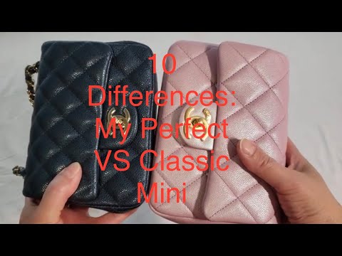 10 Differences: Chanel 21K My Perfect VS Classic Mini Square Pros