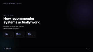 ML System Design: Recommender Architecture End to End