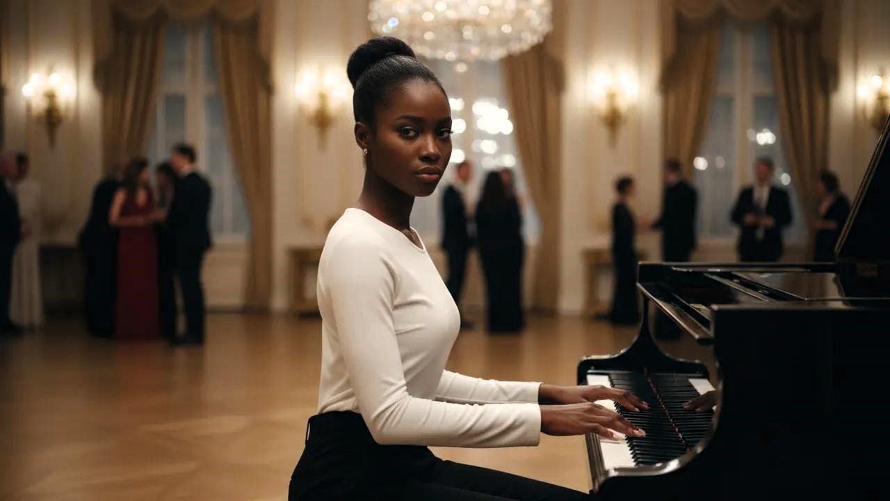 Zmusił czarnoskórą kelnerkę do występu przy pianinie – jej reakcja zszokowała salę