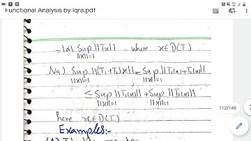 Boundedness of Linear Operator || Show that identity,  zero and Integral operators are bounded