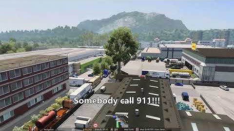 ETS2 1.57 Funny Fact - (Promods + Roextended combo map)