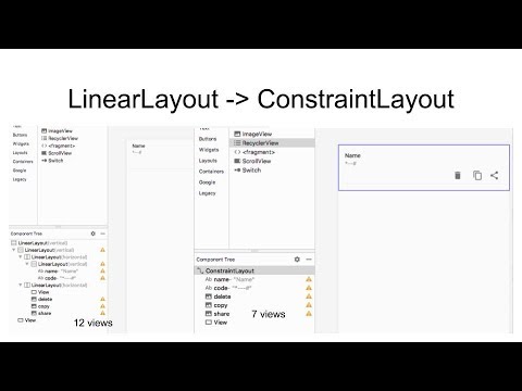 Android From LinearLayout(s) to ConstraintLayout