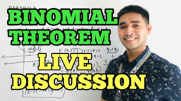 BINOMIAL THEOREM LIVE DISCUSSION | JUDD HERNANDEZ