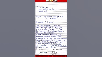 🚀 My Accountant Job Application Video 2025 | Professional Cover Letter & Interview Pitch for Finance