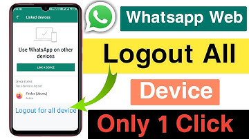 whatsapp account logout all devices | how to logout whatsapp web all devices | logout whatsapp web