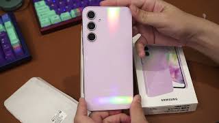 ASMR unboxing - Samsung Galaxy A35 (Lilac color)