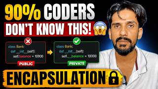 Python Encapsulation Explained in Hindi 🔒 | Private Variables, Getters & Setters | OOP Tutorial