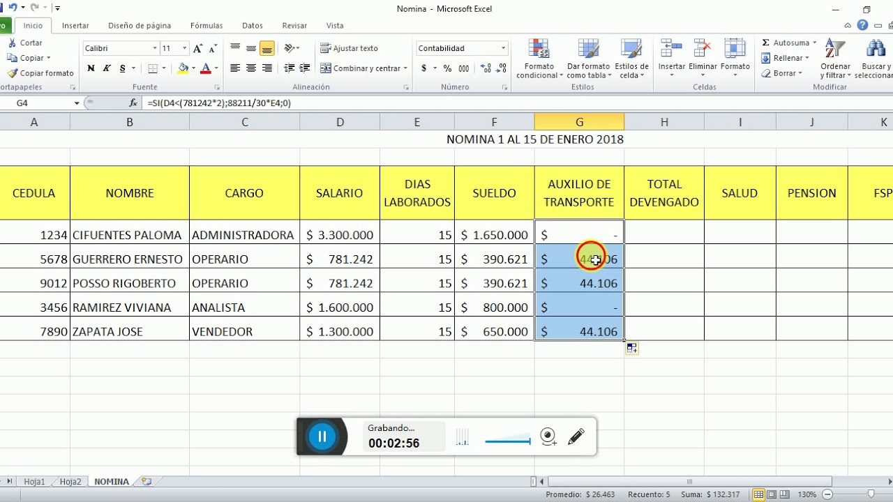 Modelo De Recibo De Pago De Sueldo En Excel Noticias Modelo