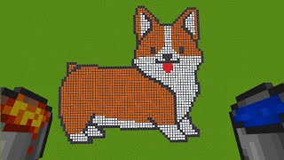 How To Draw in Minecraft ? | Pixel Art | Сute Dog