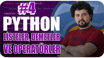 PYTHON İLE LİSTELER, DEMETLER VE OPERATÖRLER! | PYTHON DERS - 4
