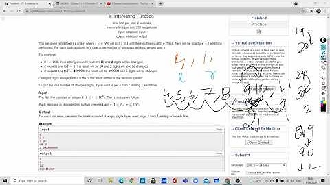 Codeforces Round 725 Div3 ||F. Interesting Function