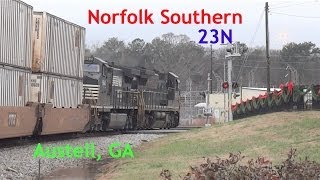 NS 8723 D8-40C Leads NS Train 23N Northbound in Austell, GA