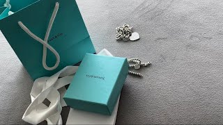 Tiffany & Co Sterling Silver Heart Tag Bead Bracelet