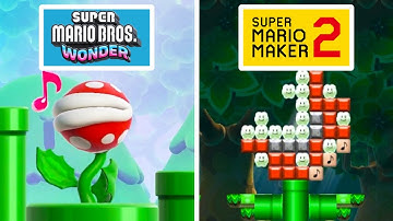 Mario Wonder Music Level Recreated in Super Mario Maker 2