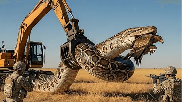 Brave Heroes Save Mother Eagle from Dangerous Giant Python’s Attack 🦅🐍