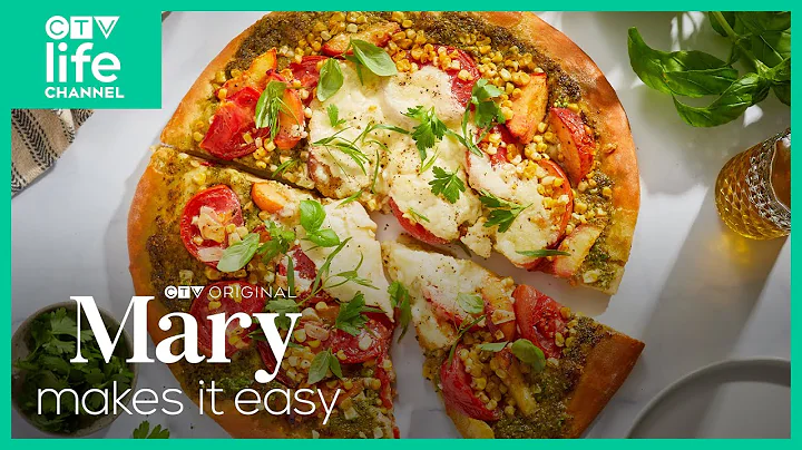 Fine Herb Pesto Pizza Recipe | Mary Makes It Easy