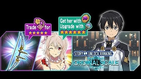 Sword Art Online Memory Defrag - Restart Ordinal Scale Part 1 event full story
