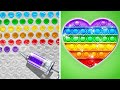 POP IT HACKS || Buon Unicorno vs. Cattivo Unicorno! Divertente Sfida Arcobaleno di 123 GO! SCHOOL