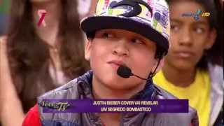 Você na TV: Justin Bieber mirim conta segredo 'Eu tenho namorada'