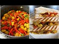 Pan fried potatoes and bell peppers || After school snack idea || Early autumn garden