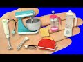 DIY miniatures blender, toaster, mixer. DIY dollhouse