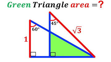 Can you find the area of the Green shaded triangle? | (Trigonometry) | #math #maths | #geometry