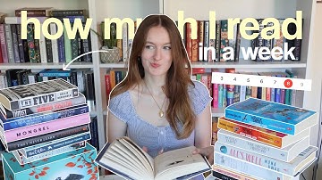 how much I *realistically* read in a week | mood read my physical tbr with me!