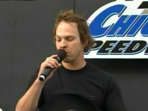 Gavin DeGraw performing the National Anthem at NAS...