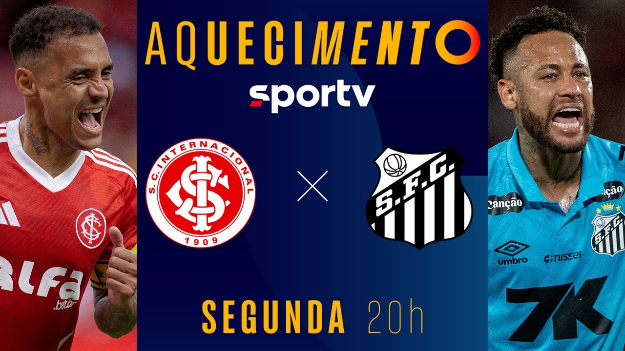 INTERNACIONAL X SANTOS | AQUECIMENTO AO VIVO | BRASILEIRÃO 2025 | #live | sportv