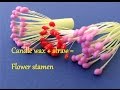 How to make your own flower stamen : Quick, easy & cheap way to DIY flower stamen : Paper flower