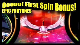 Epic Fortunes First Spin Bonus in VEGAS Baby! 🔴  @SlotGal