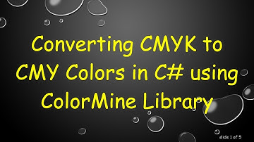 Converting CMYK to CMY Colors in C# using ColorMine Library