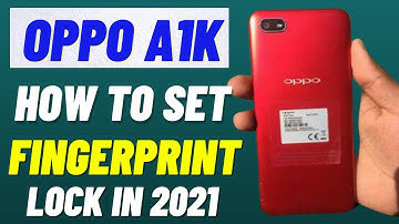 how to set fingerprint lock in oppo a1k in 2021 || set fingerprint lock in all Android smartphone
