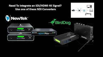 4K NDI Converters from NewTek and BirdDog