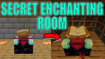 SECRET ENCHANTING ROOM Minecraft | Super COMPACT | Easy Java & Bedrock