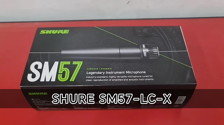 SHURE "SM57-LC-X" (DYNAMIC INSTRUMENT MICROPHONE) UNBOXING. UNCUT.