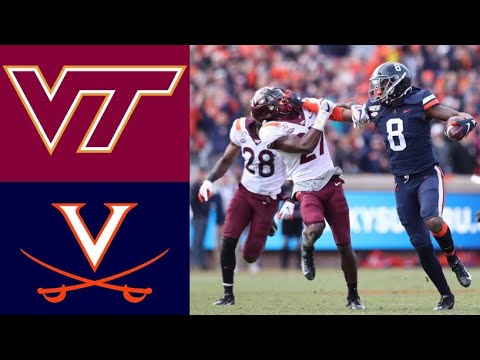 #24 Virginia Tech vs Virginia Highlights | NCAAF Week 14 | College Football Highlights