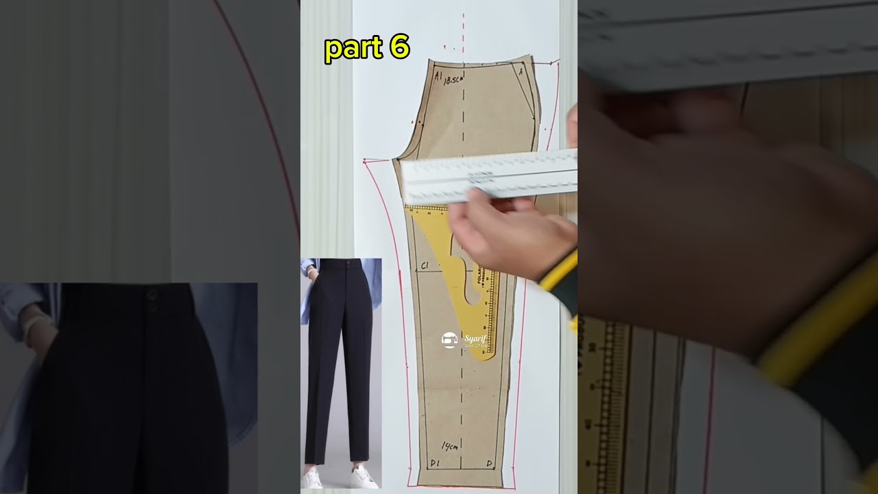 Базовая выкройка женских брюк 