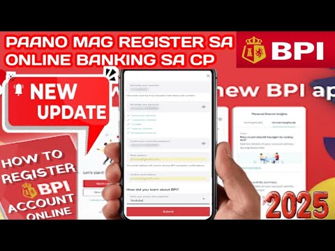 Paano mag register sa BPI Online app sa Cellphone 2025 | How to ...