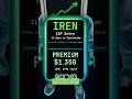 Selling puts on IREN (Wheel Strategy)